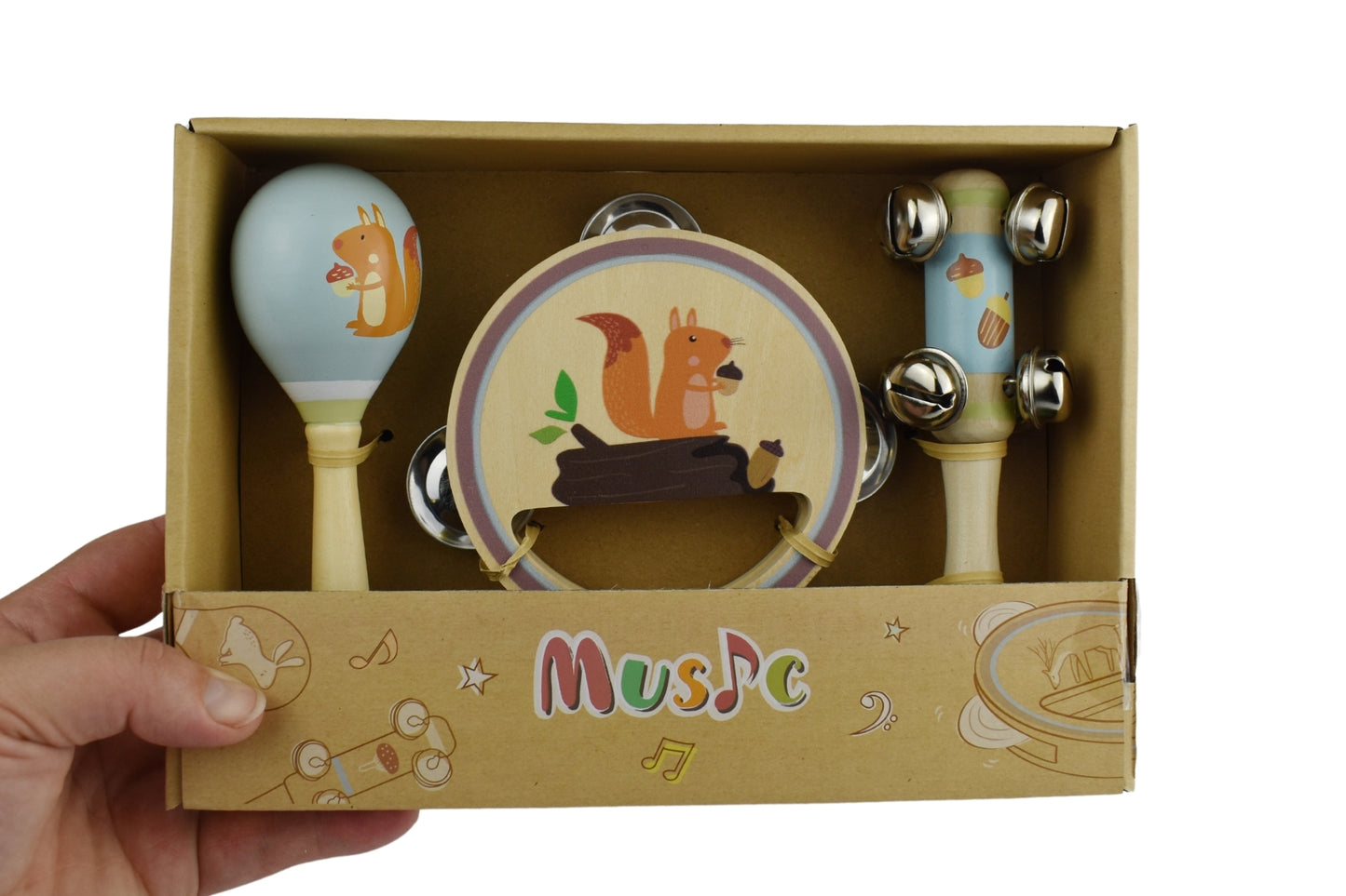 Squirrel Wooden Musical Set
