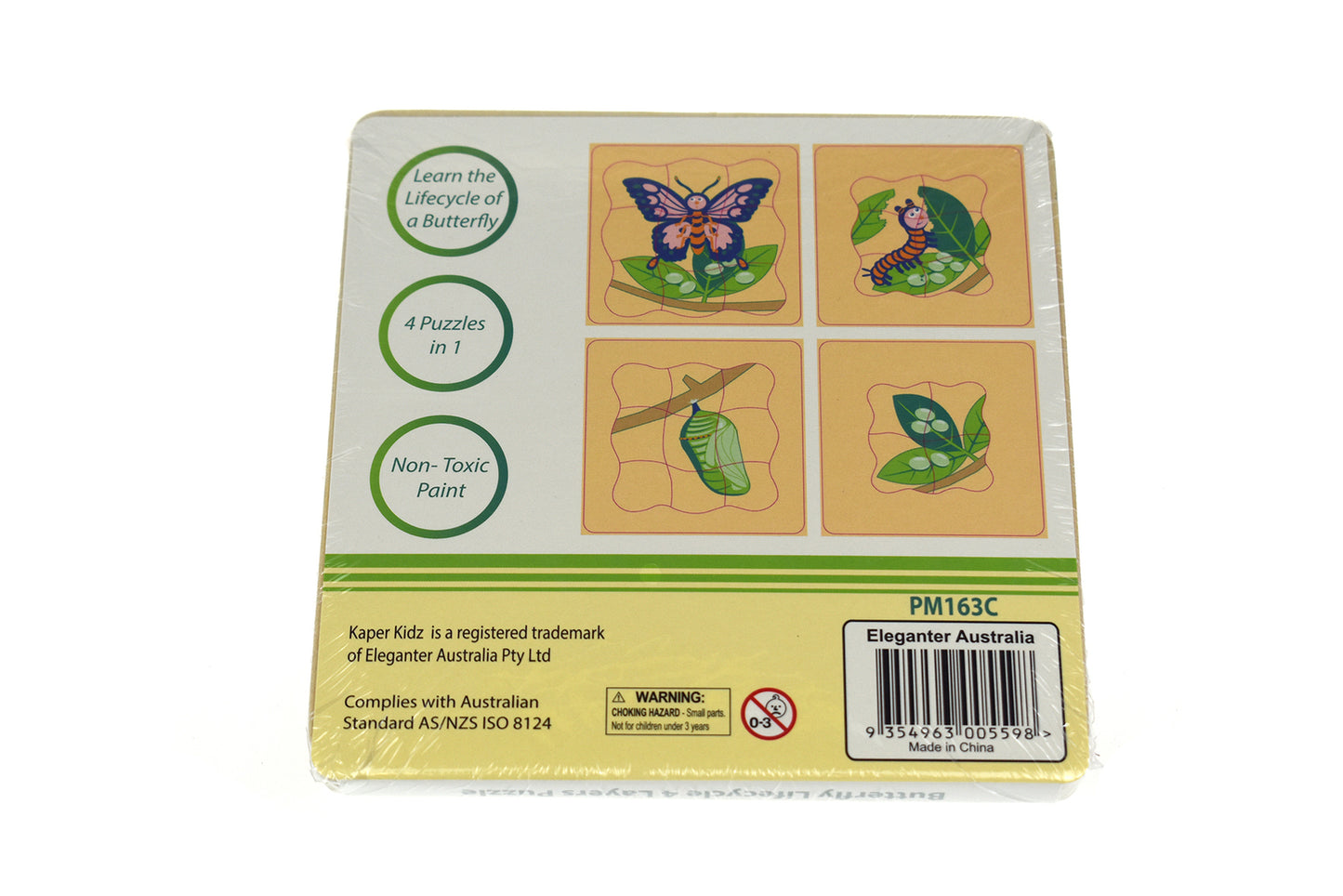 Butterfly 4 Layers Wooden Puzzle