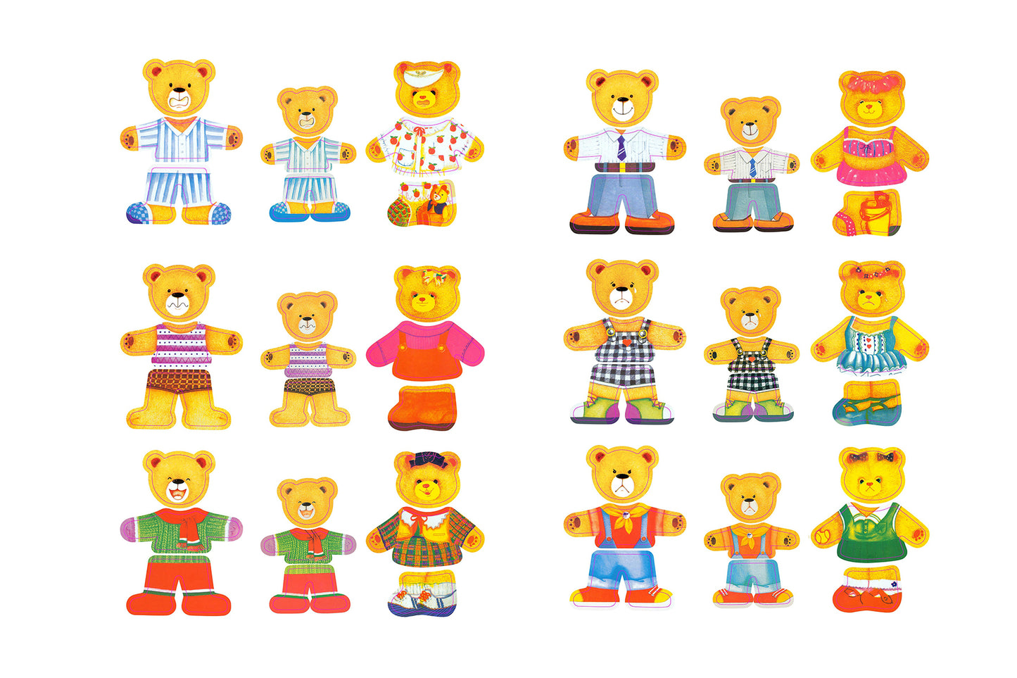 Bear Family Dressing Puzzle
