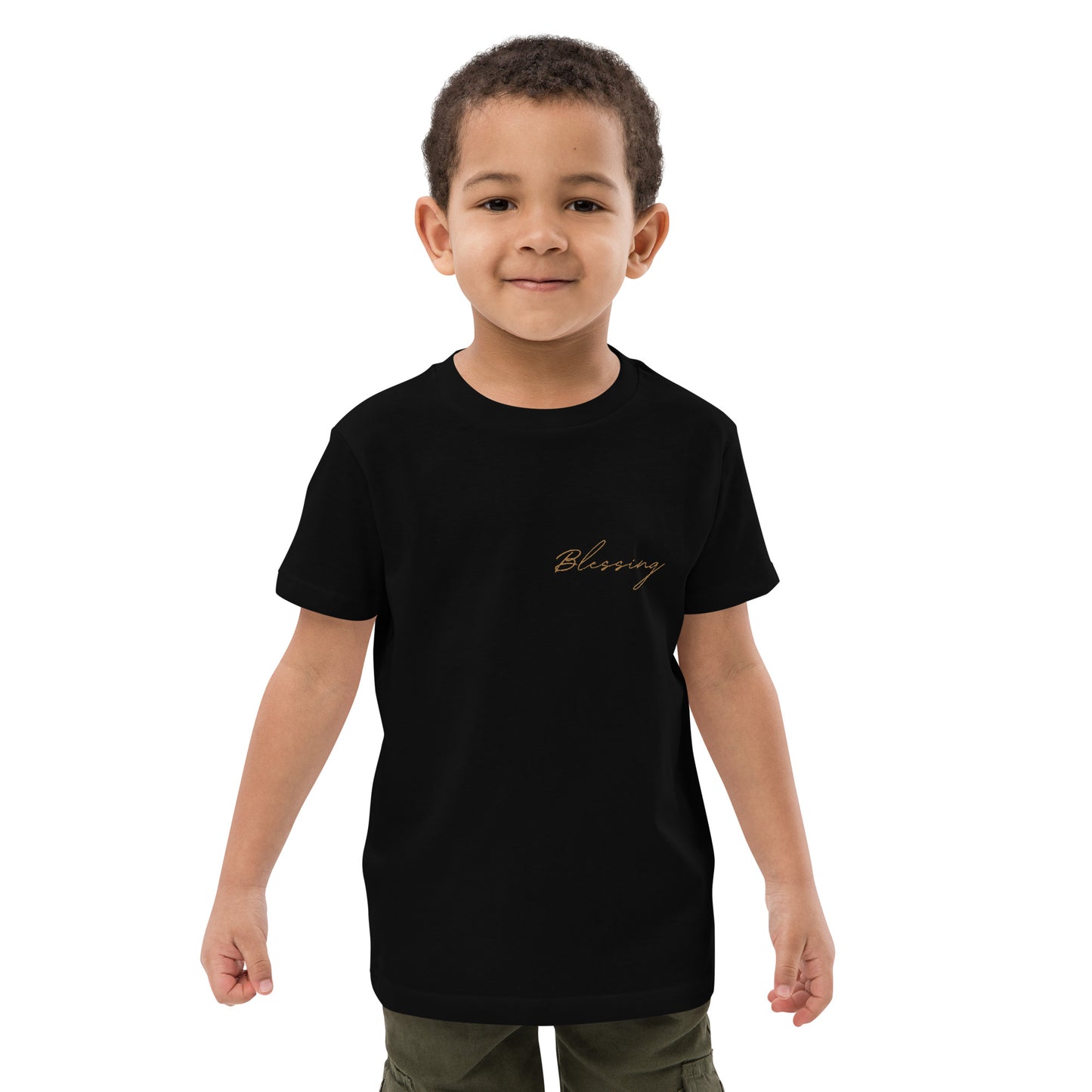 Blessing Embroidered Organic Cotton Kids T-shirt