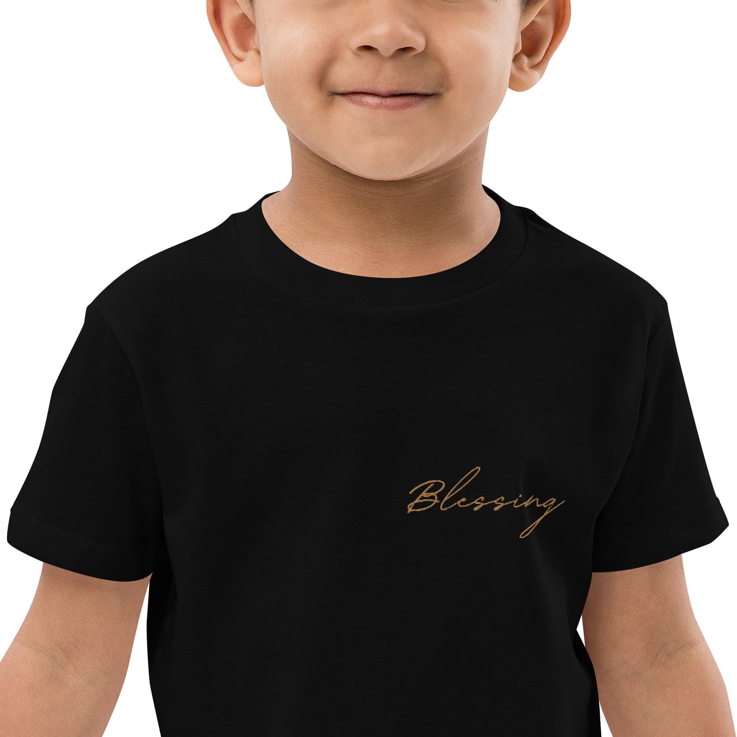 Blessing Embroidered Organic Cotton Kids T-shirt