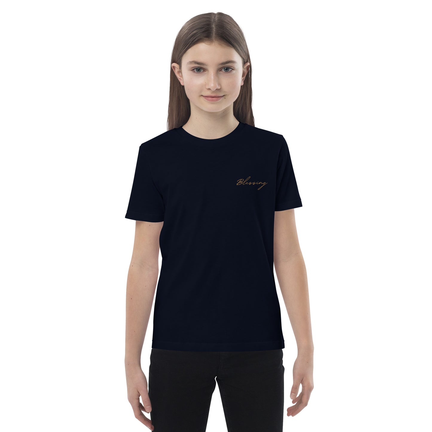 Blessing Embroidered Organic Cotton Kids T-shirt