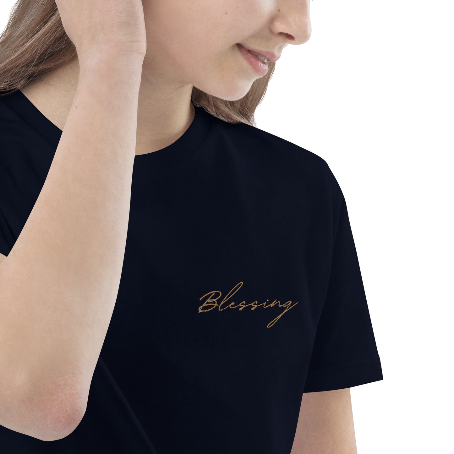 Blessing Embroidered Organic Cotton Kids T-shirt