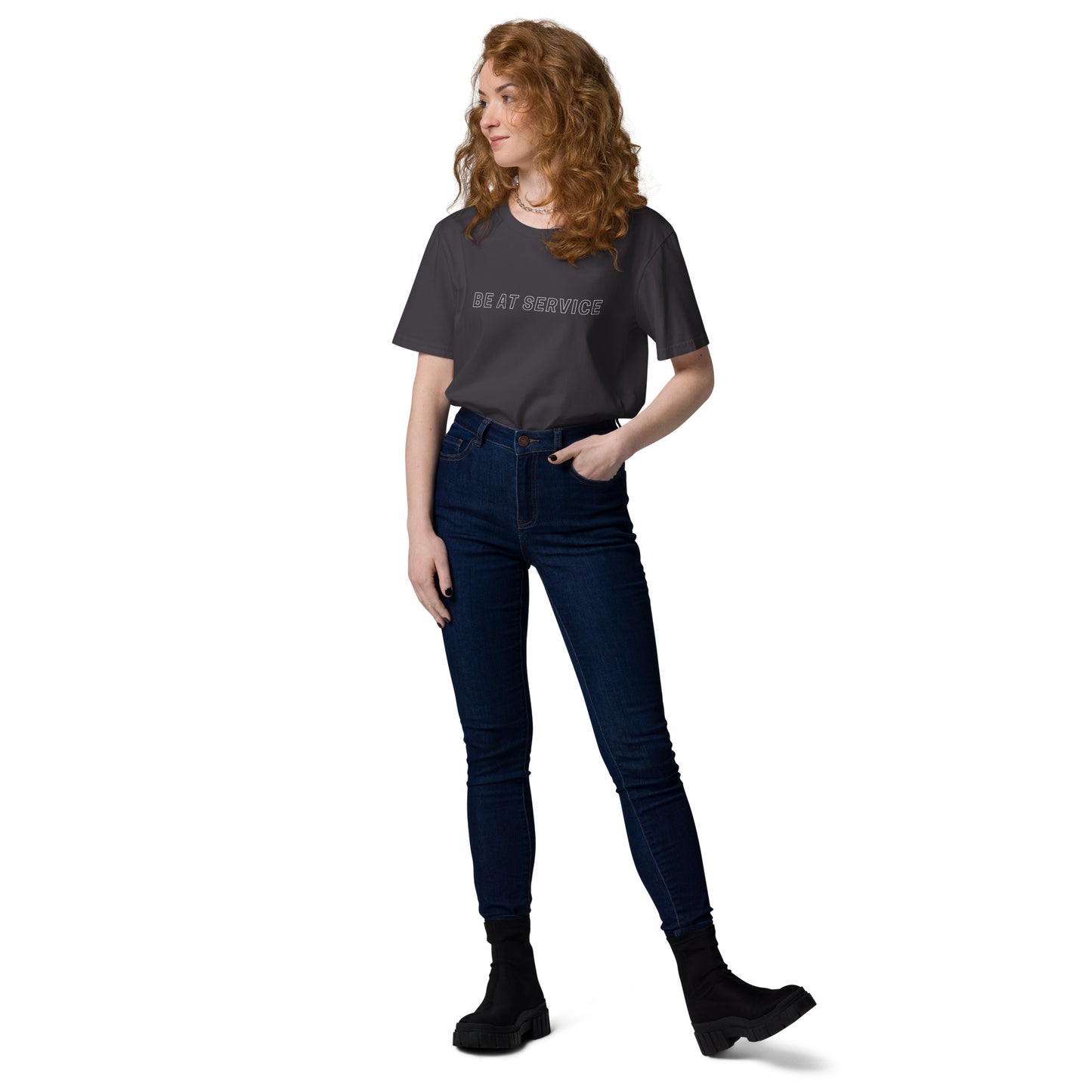 SERVICE Organic Cotton T-shirt Dark